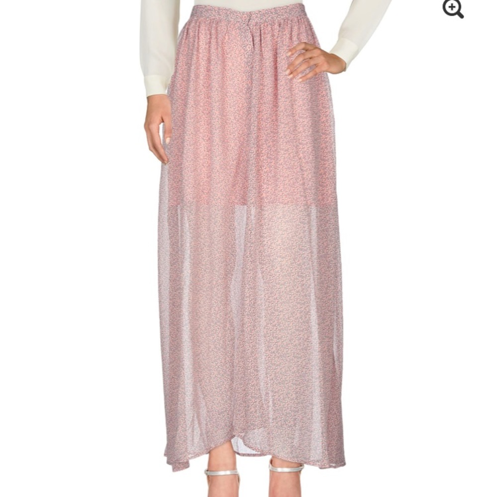 French Connection Elao Button Sheer Maxi Skirt